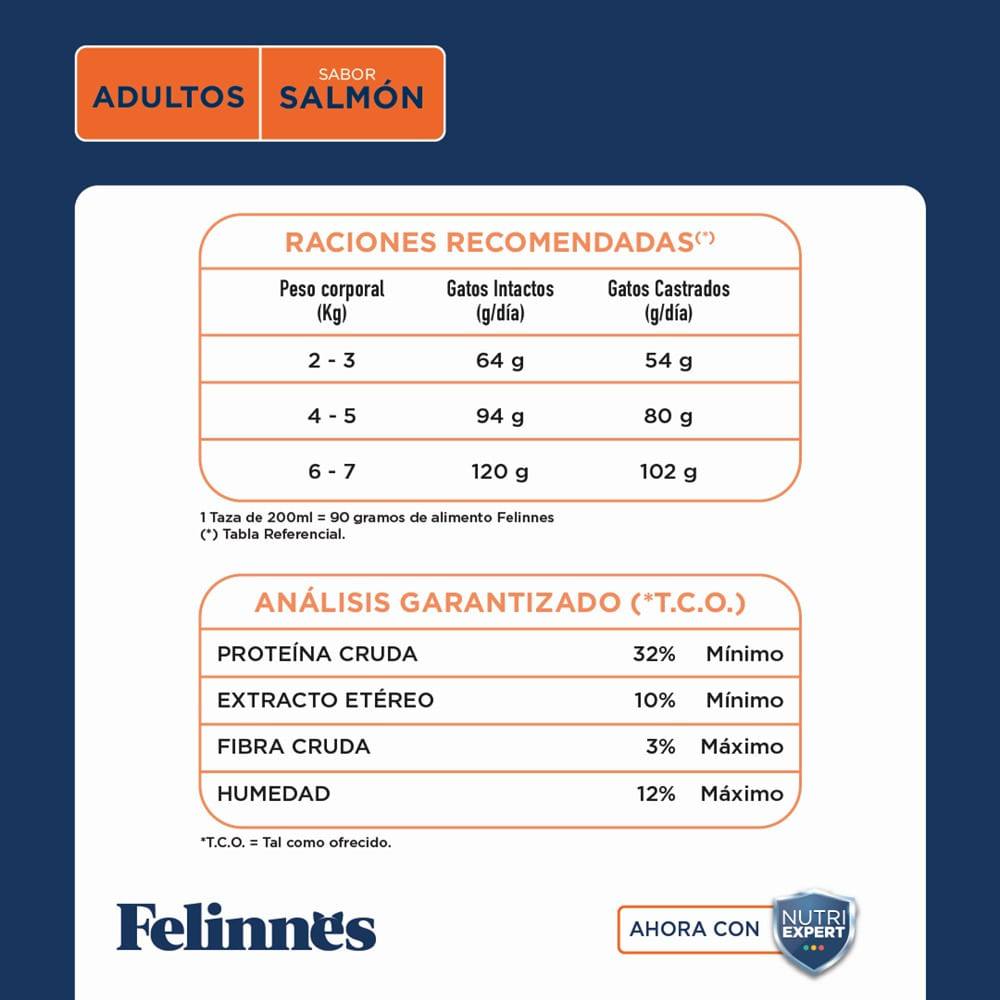 Alimento gato adulto Felinnes sabor salmón 1 Kg Alimento gato adulto Felinnes sabor salmón 1 Kg