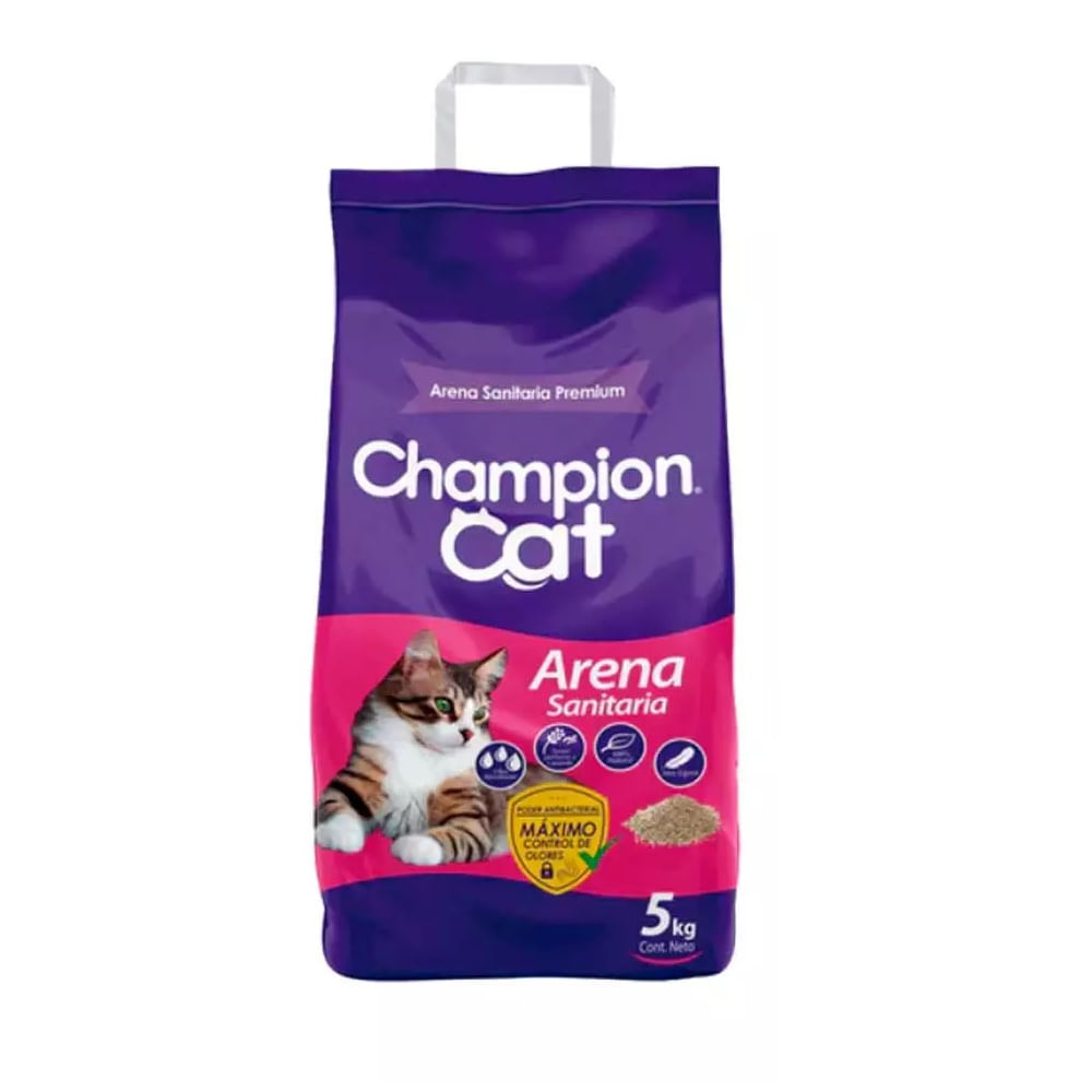 Arena sanitaria Champion Cat 5 Kg