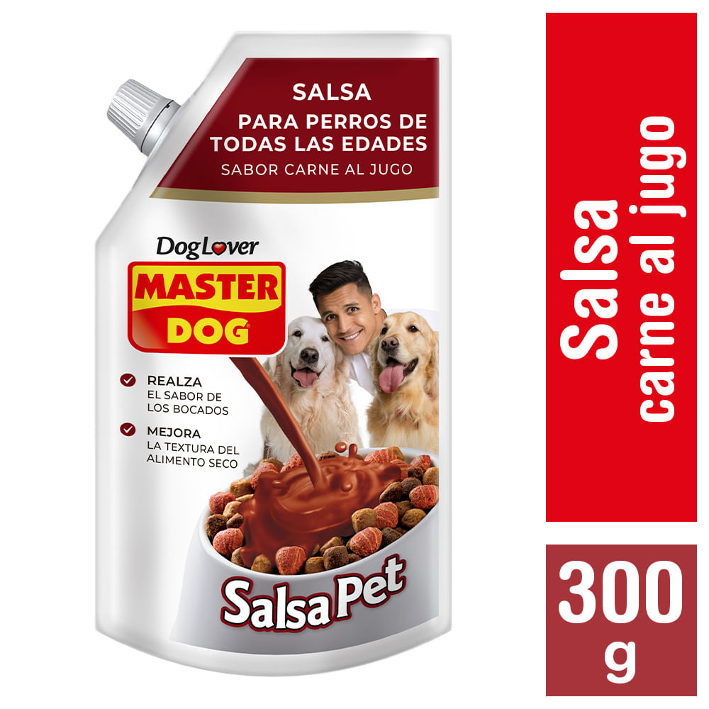 Salsa para perros Master Dog salsa pet carne al jugo 300 g