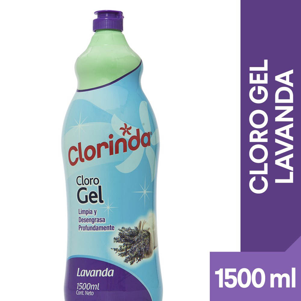 Cloro gel Clorinda lavanda 1.5 L
