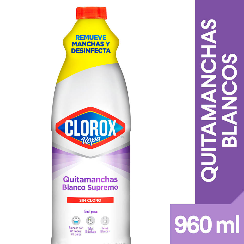 Cloro ropa Clorox blancos supremos 960 g