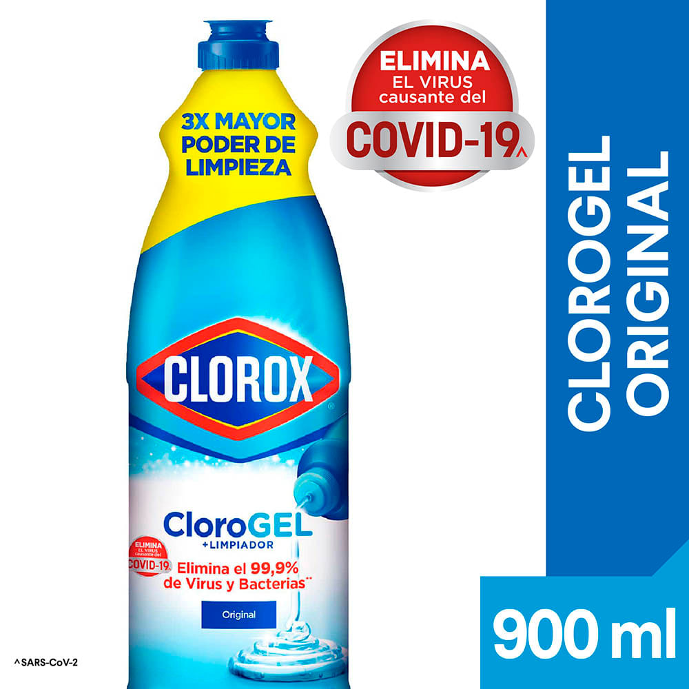 Cloro gel Clorox original 900 ml