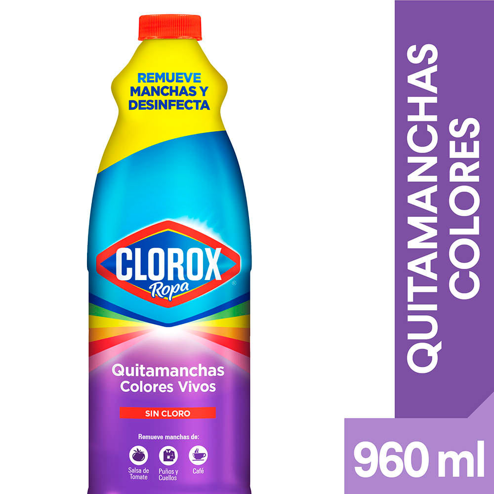 Quitamanchas Clorox ropa colores vivos 960 g