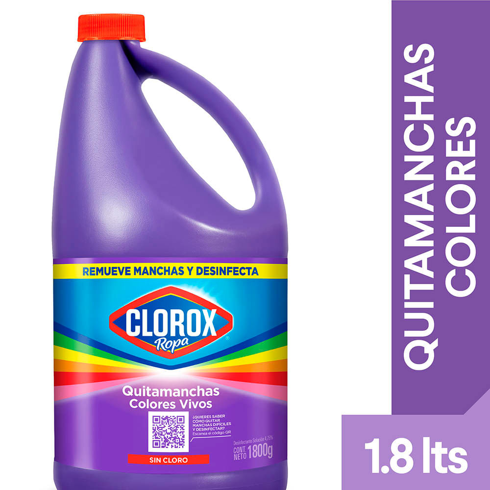 Quitamanchas Clorox ropa colores vivos 1.8 L