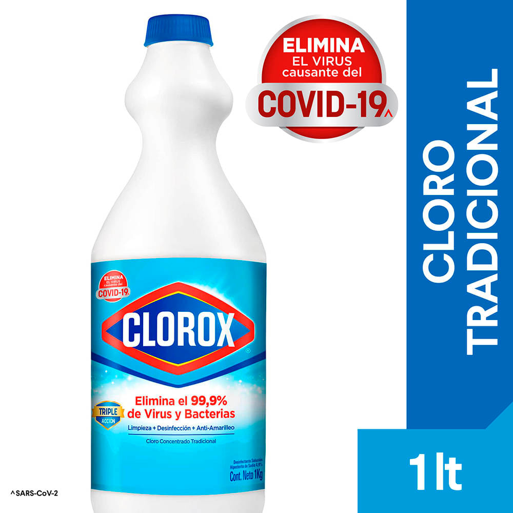 Cloro Clorox tradicional 1 L