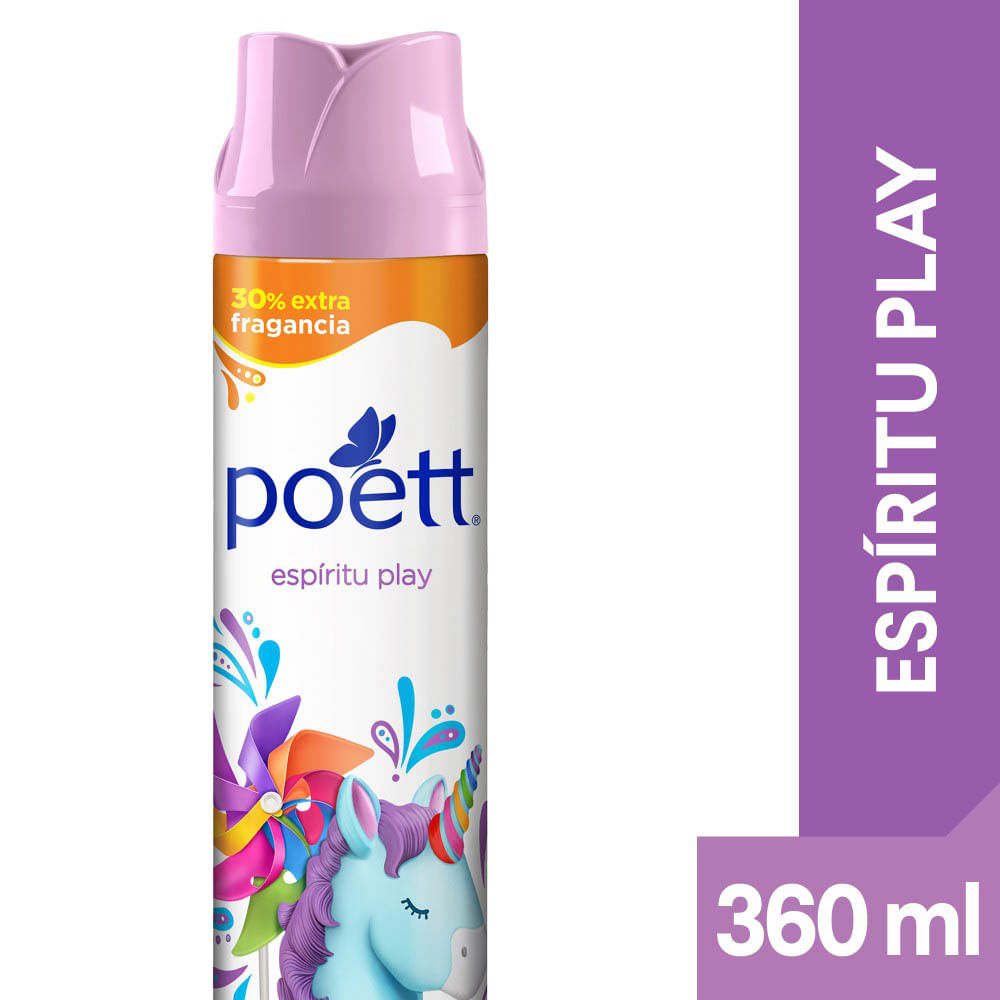 Desodorante ambiental Poett espíritu play 360 ml