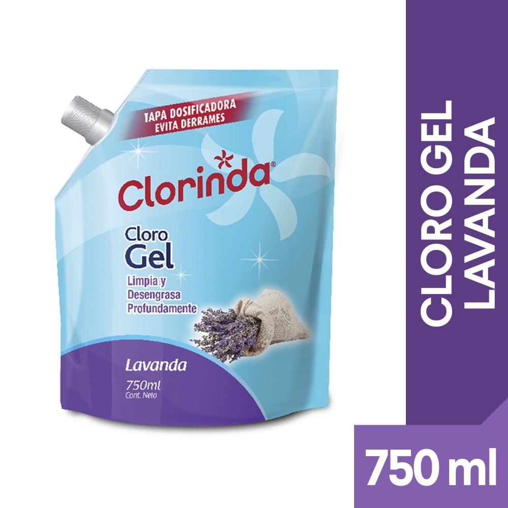 Cloro gel Clorinda lavanda doypack 750 ml