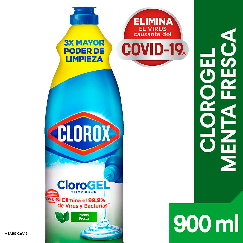 Cloro gel Clorox menta 900 ml