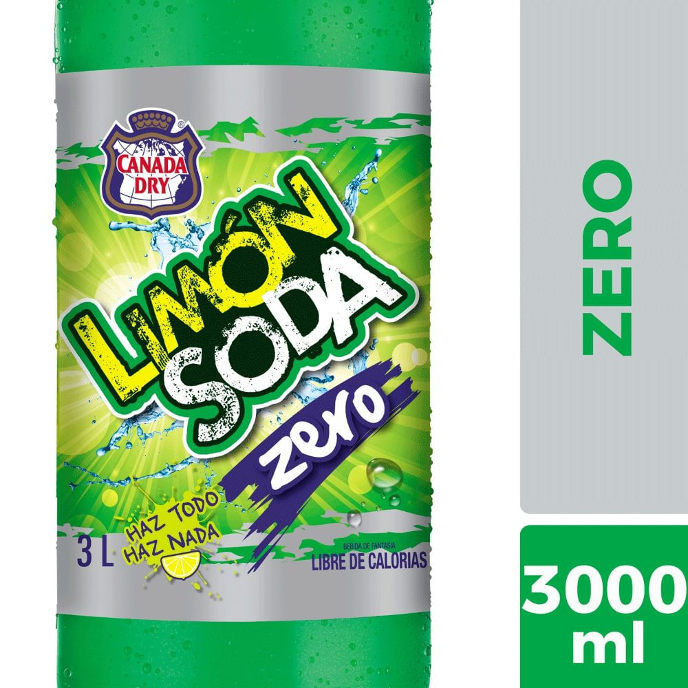Bebida Limón Soda zero no retornable 3 L