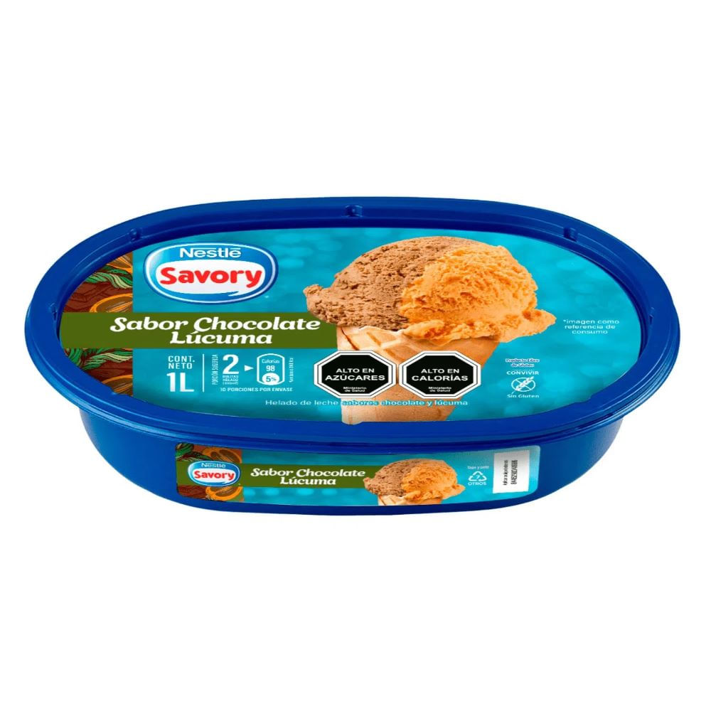 Helado Savory chocolate lúcuma 1 L