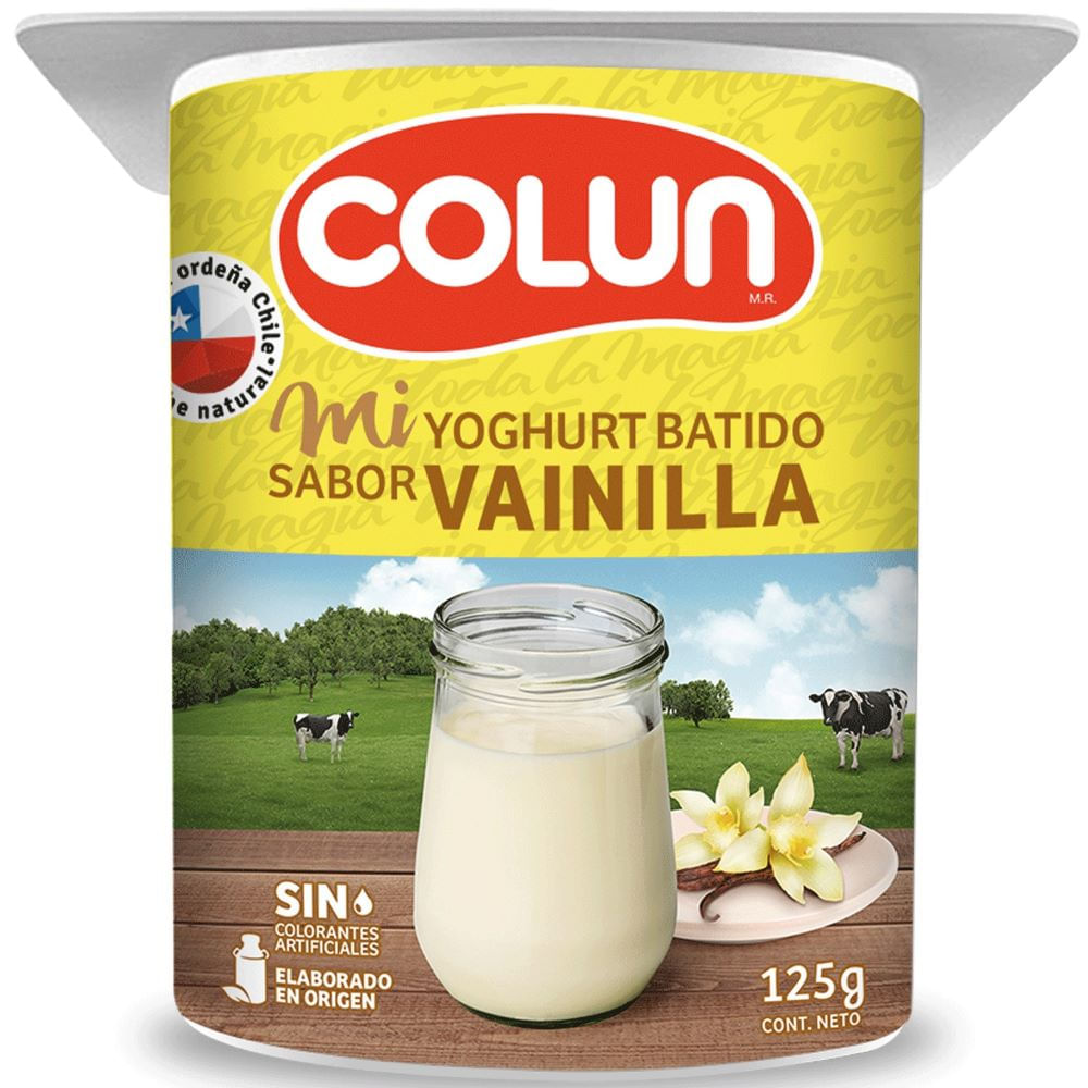 Yoghurt Colun vainilla 125 g