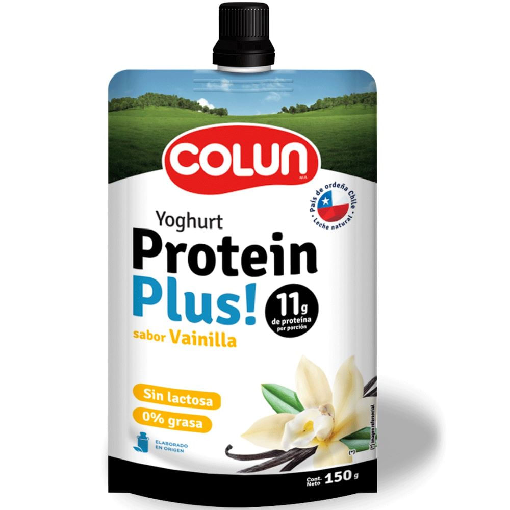 Yoghurt Colun protein plus sin lactosa vainilla 150 g