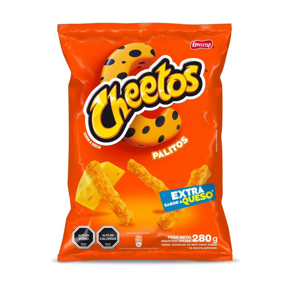 Palitos Cheetos sabor queso bolsa 280 g