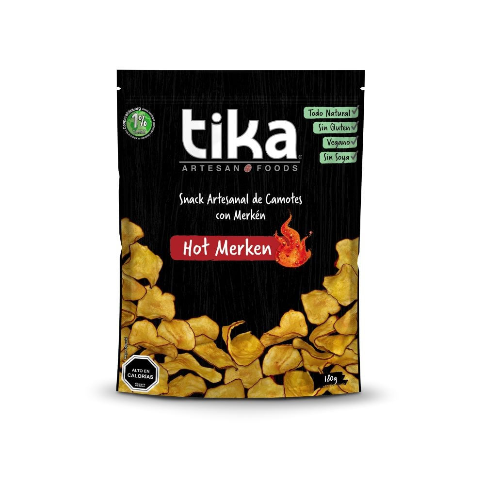 Chips Tika artesanal camote merken 180 g