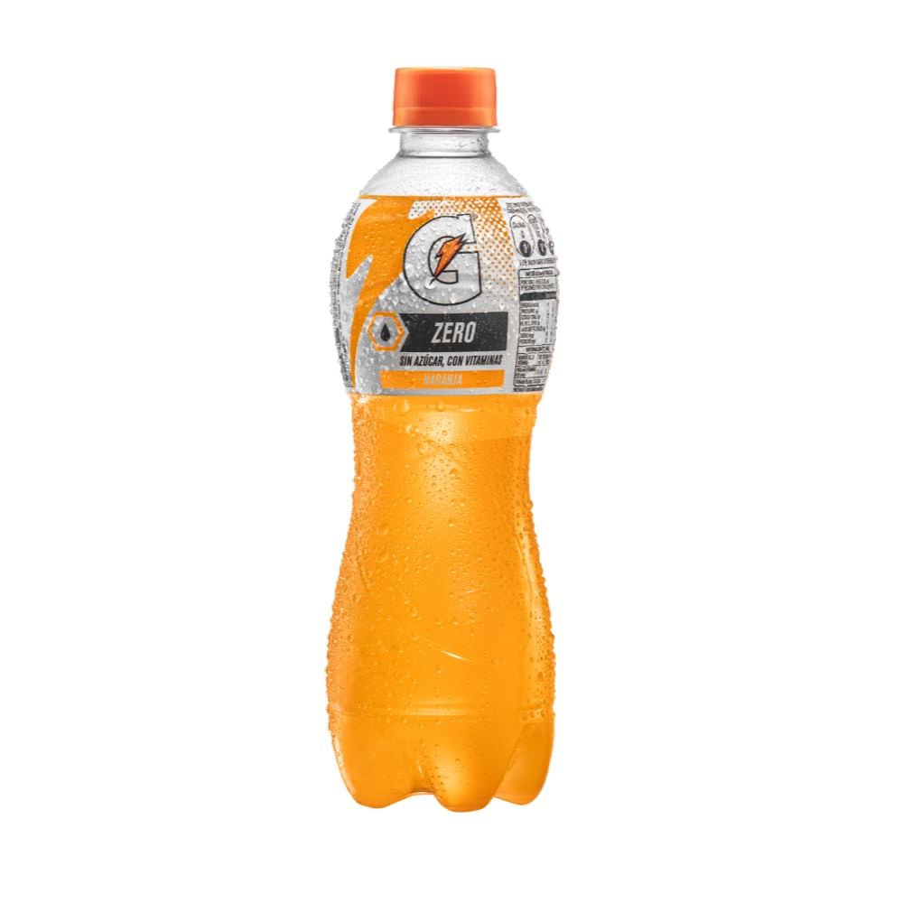 Bebida isotónica Gatorade zero naranja 500 ml