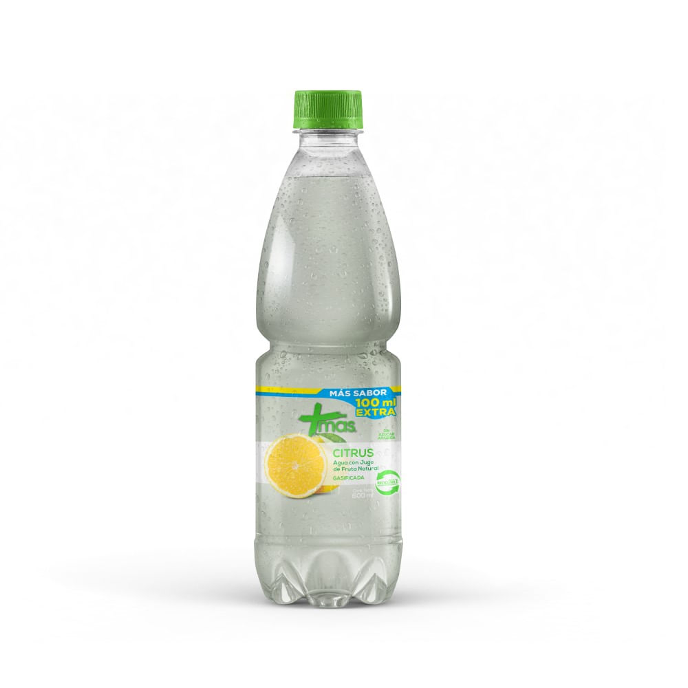Agua Más con gas citrus 600 ml Agua Más con gas citrus 600 ml