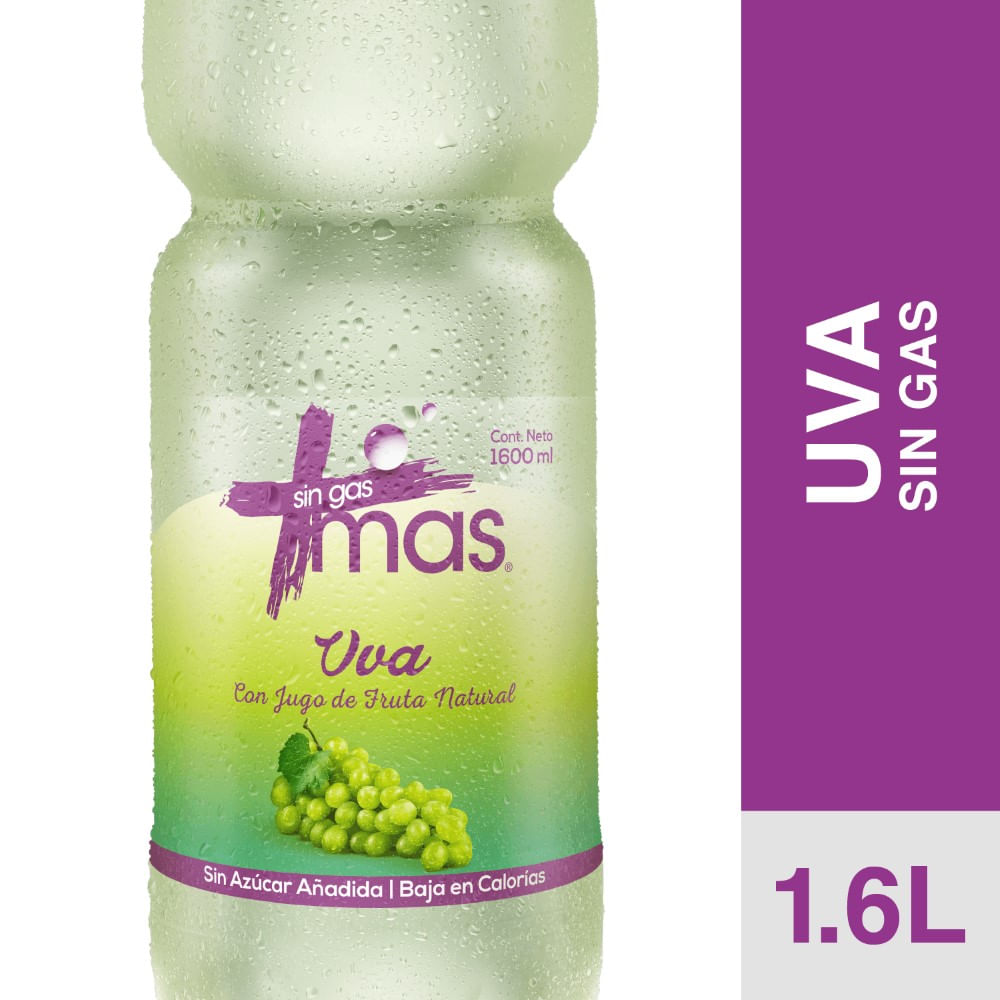 Agua saborizada Más uva 1.6 L