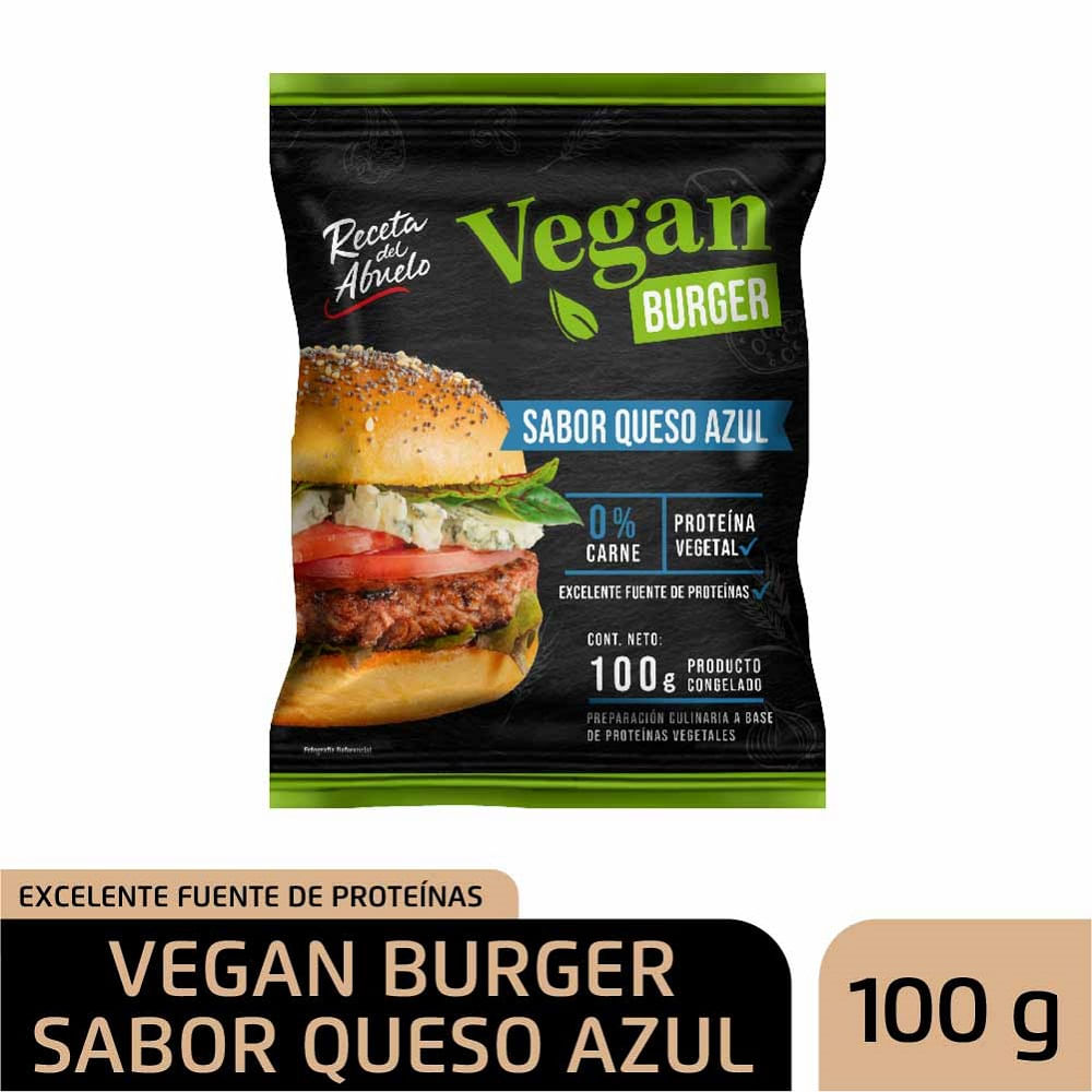 Vegan burger Receta del Abuelo queso azul 100 g
