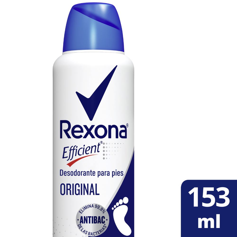 Talco desodorante Rexona efficient original spray 153 ml