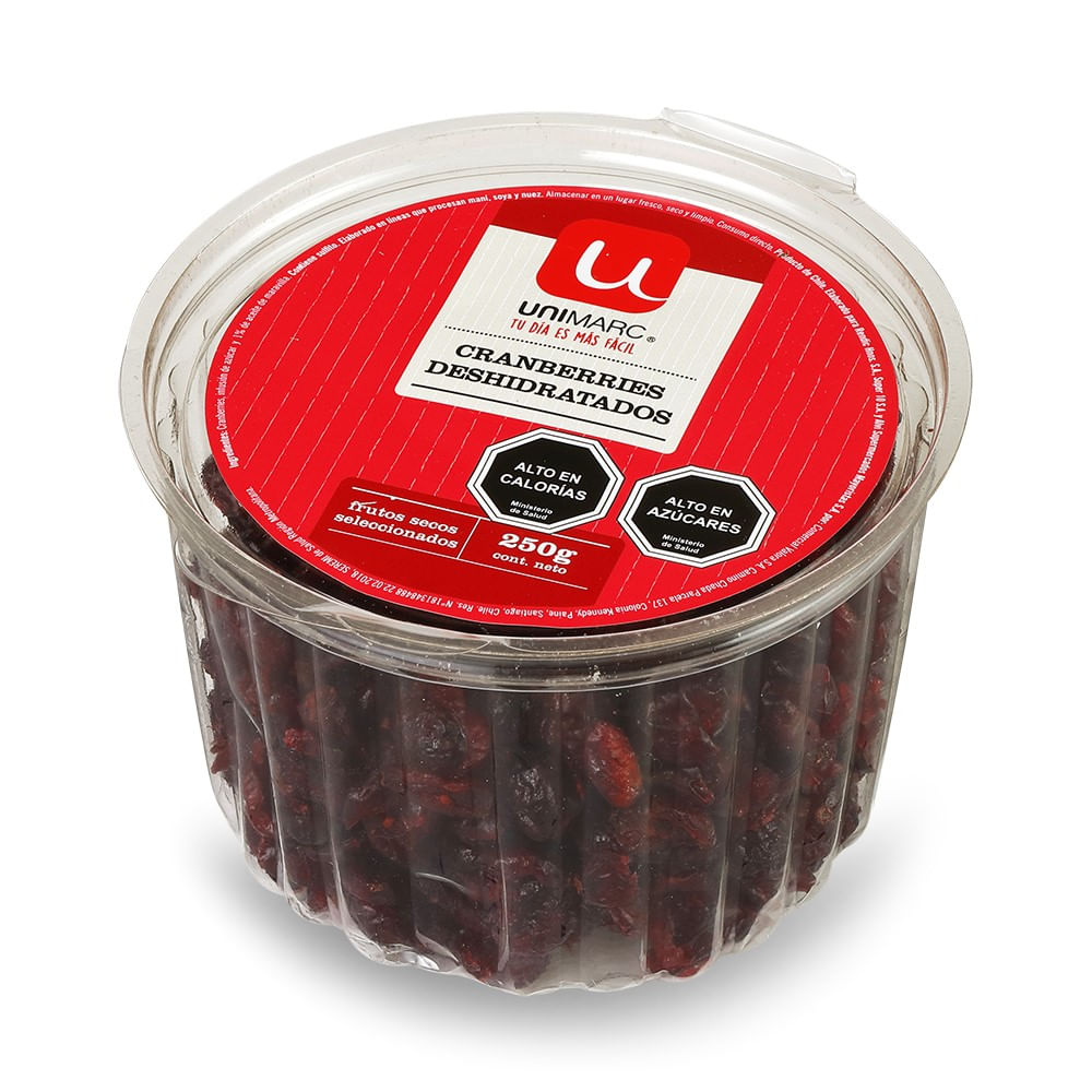 Cranberries Unimarc deshidratados 250 g