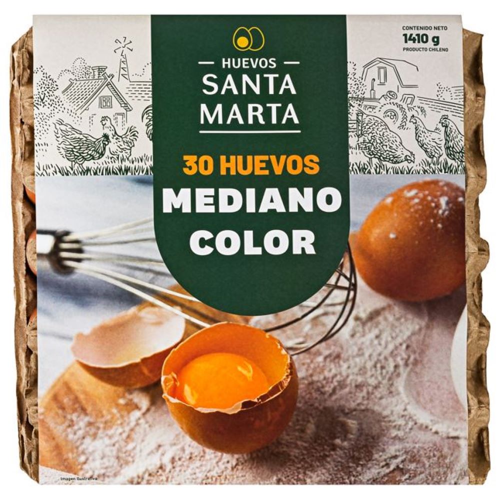 Huevo mediano color Santa Marta 30 un