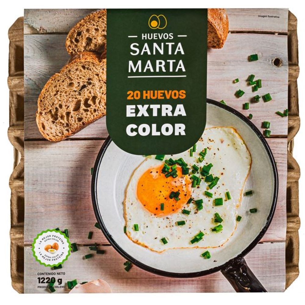 Huevo extra color Santa Marta 20 un