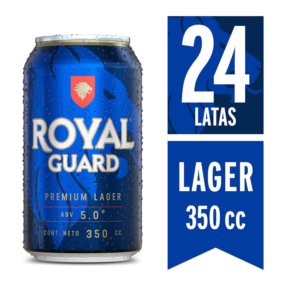 Pack cerveza Royal Guard lata 24 un de 350 cc