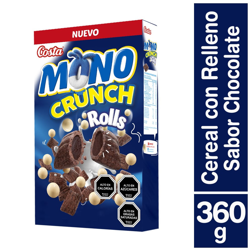 Cereal chocolate Mono crunch Costa rolls 360 g