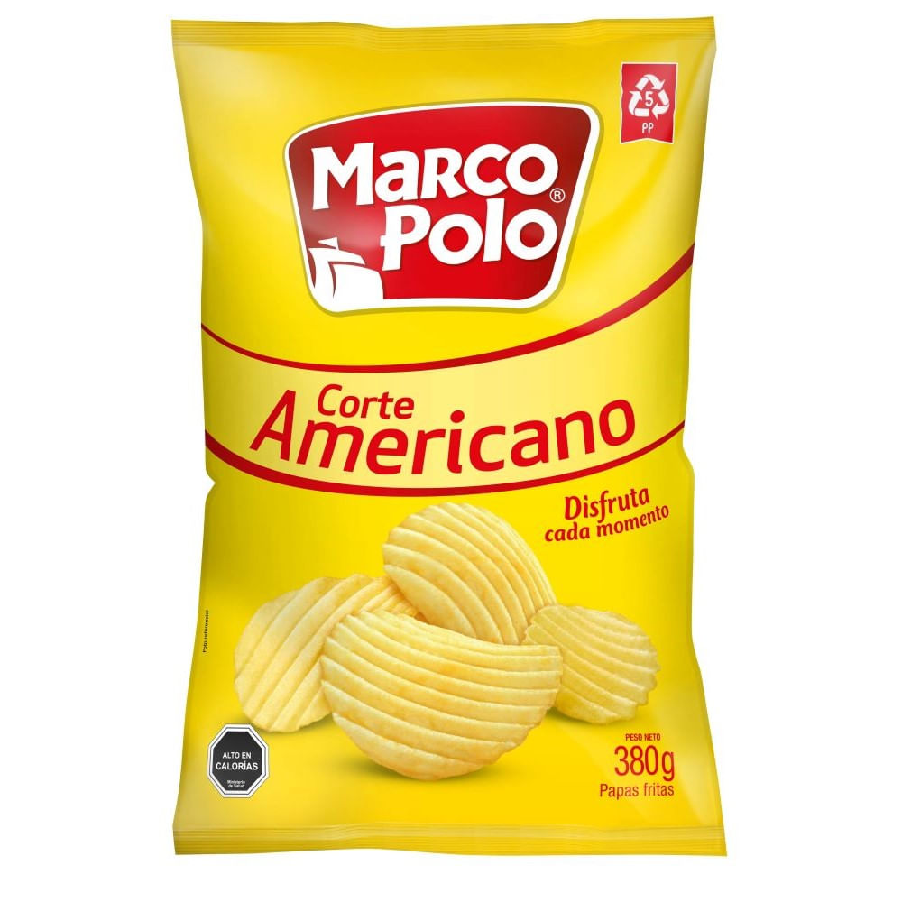 Papas fritas Marco Polo corte americano bolsa 380 g