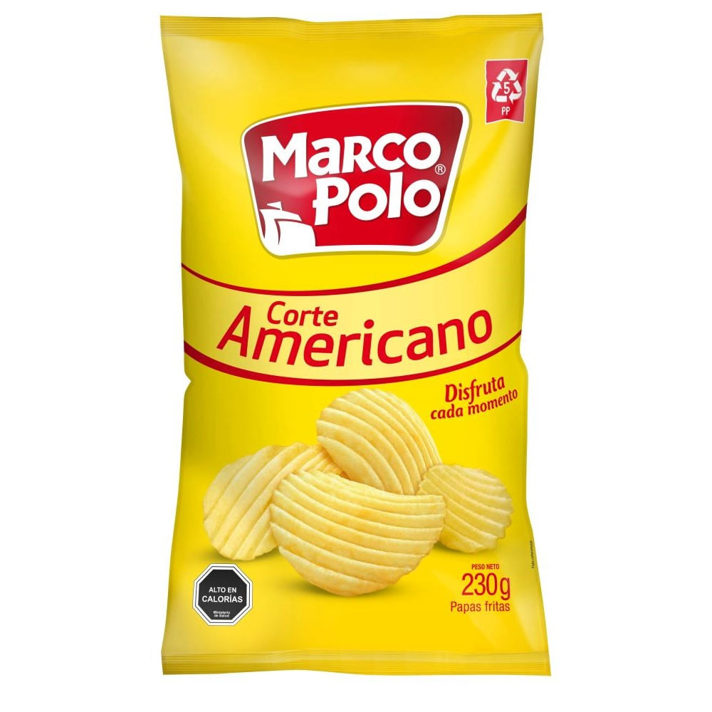 Papas fritas Marco Polo corte americano bolsa 230 g