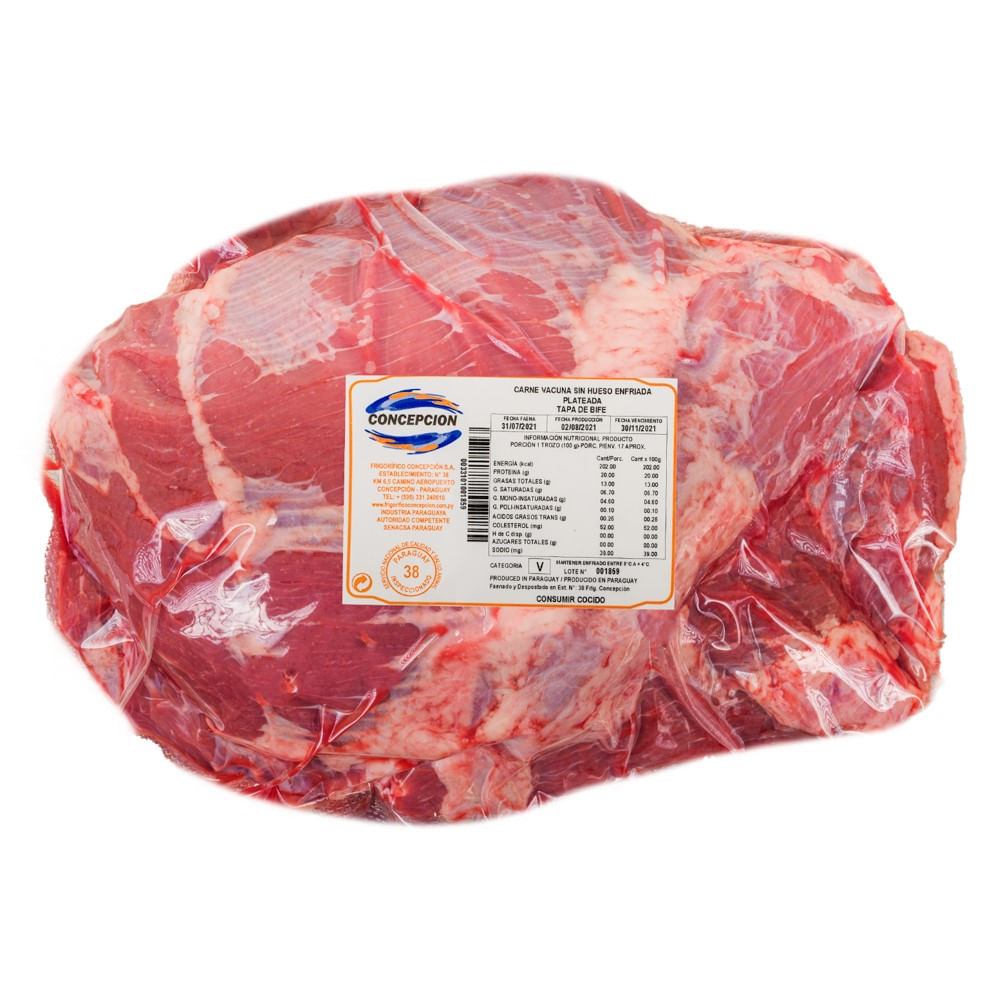 Plateada vacuno Importado al vacío 3.1 Kg
