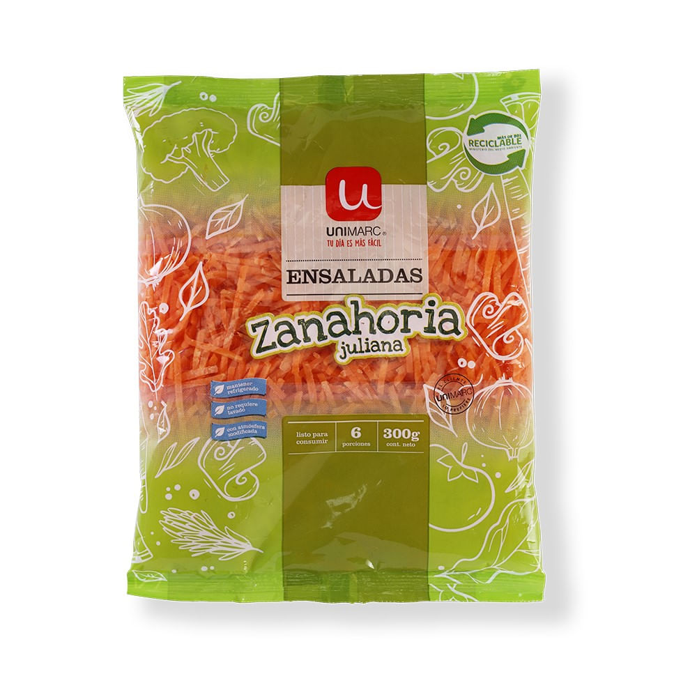 Ensalada zanahoria Unimarc bolsa 300 g