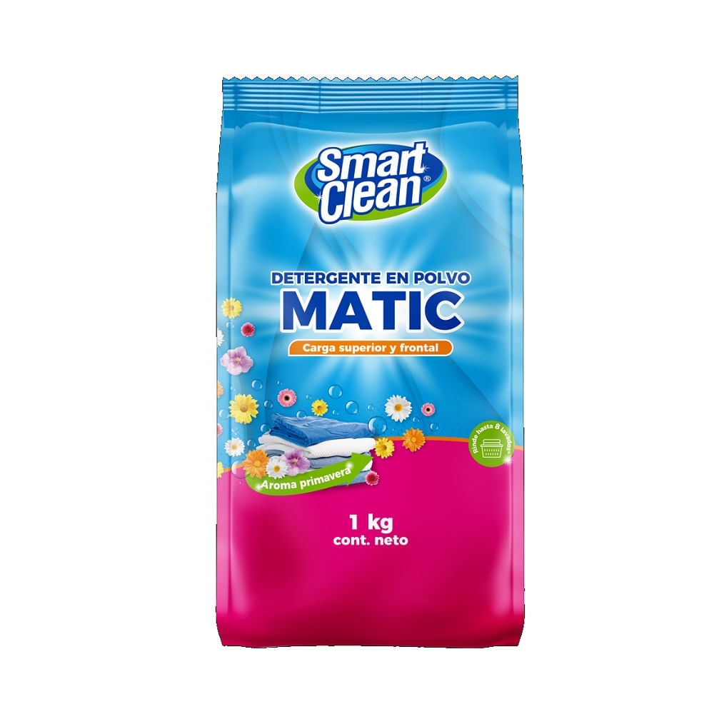 Detergente en polvo Smart Clean primavera 1 Kg