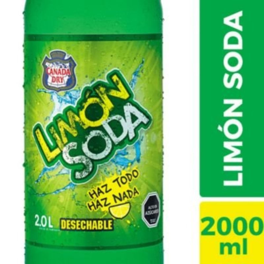 Bebida Limón Soda desechable 2 L