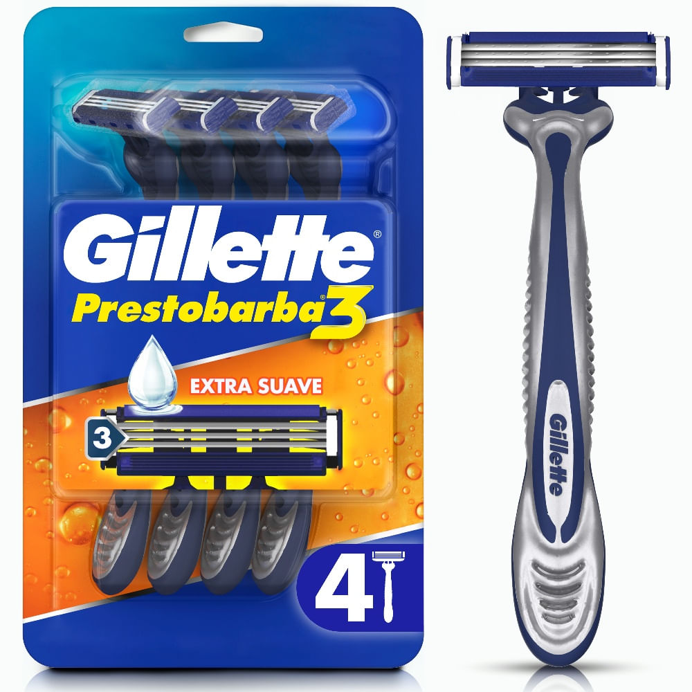 Máquina de afeitar Gillette prestobarba3 4 u