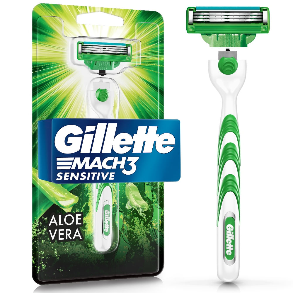Máquina de afeitar Gillette Mach3 sensitive recargable 1 un