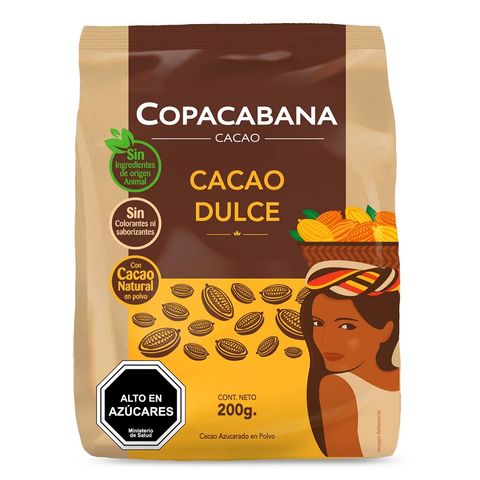 Saborizante Copacabana cocoa dulce caja 200 g