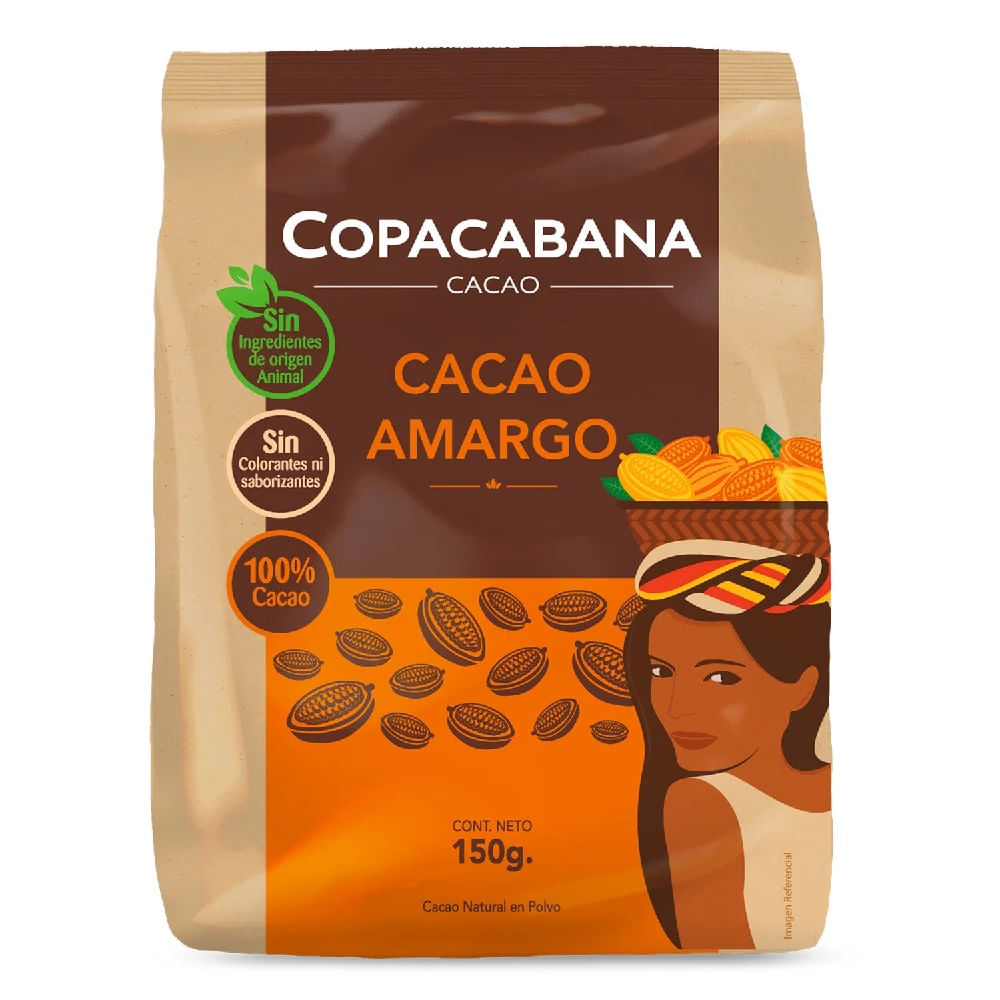 Saborizante Copacabana cacao amargo caja 150 g