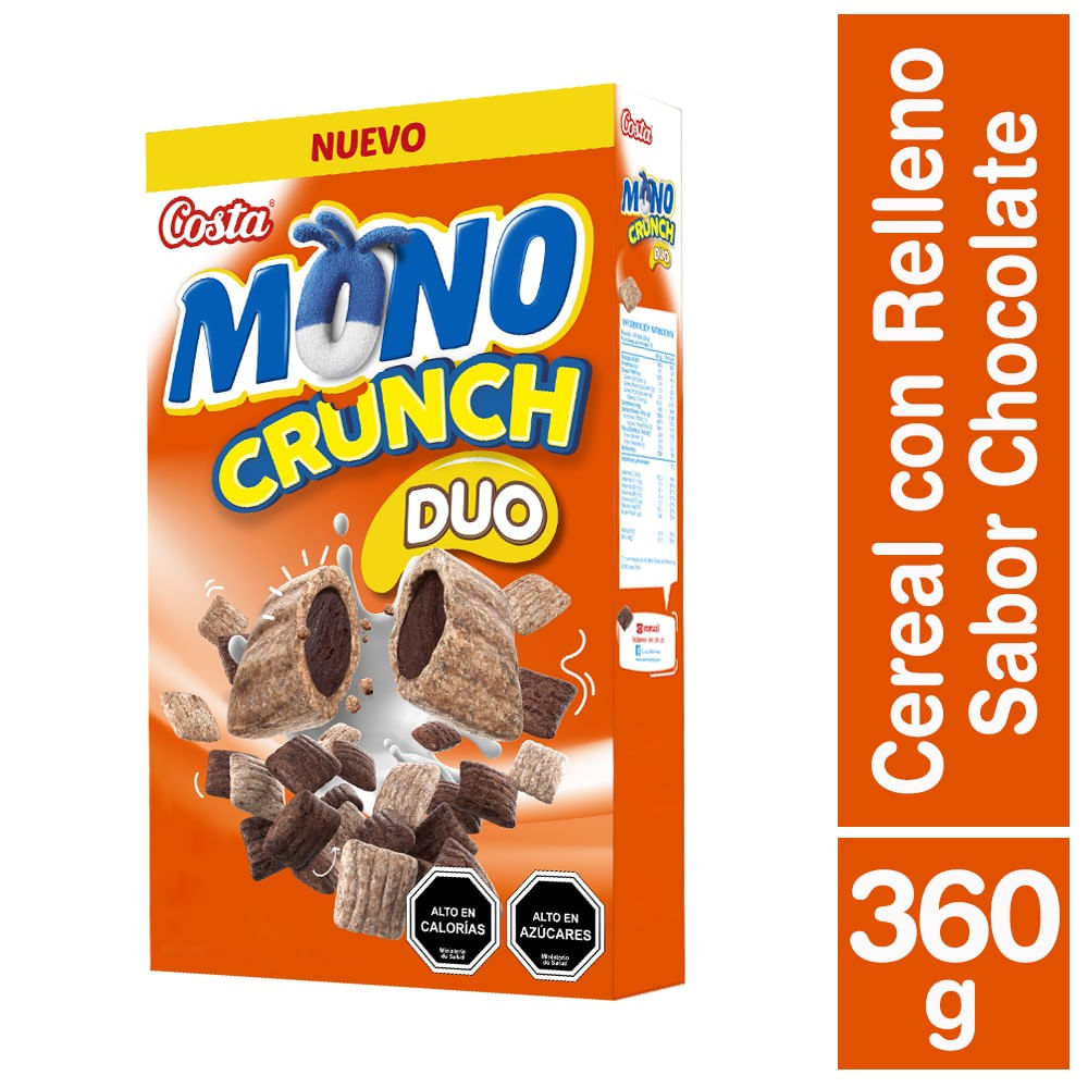 Cereal chocolate Mono crunch Costa duo 360 g