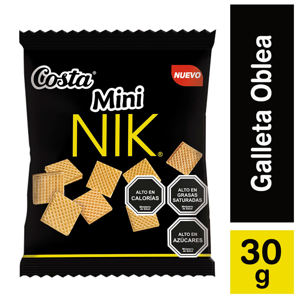 Galleta mini Nik Costa sabor vainilla 30 g