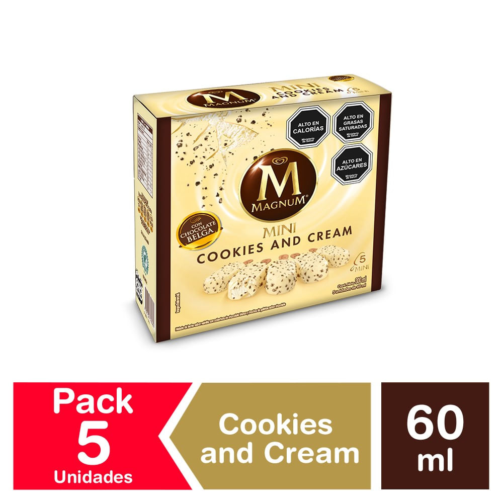 Helado Magnum mini cookies&cream 300 ml