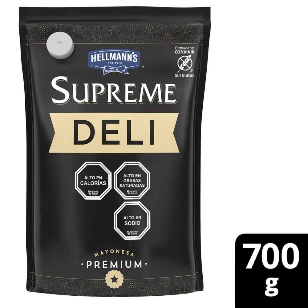 Mayonesa deli Hellmanns supreme doypack 700 g