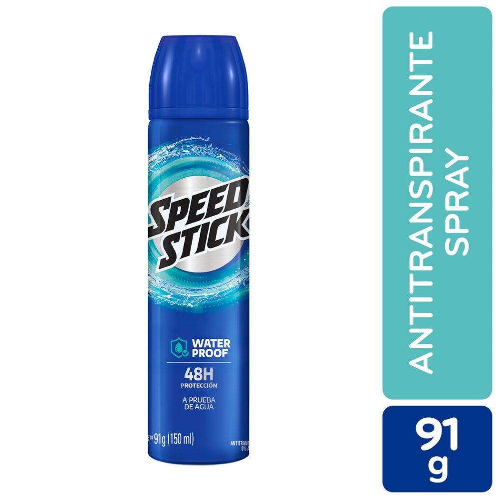 Desodorante Speed Stick waterproof spray 91 g