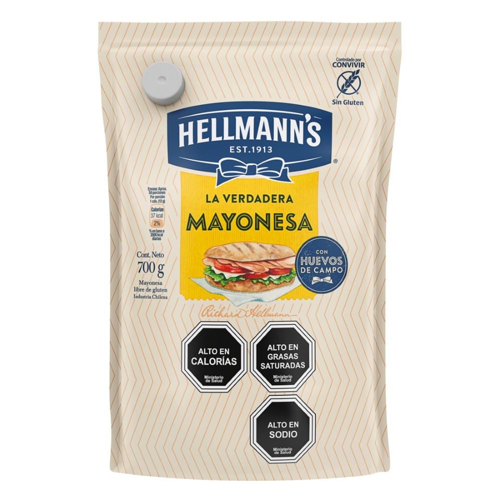 Mayonesa Hellmann's doypack 700 g