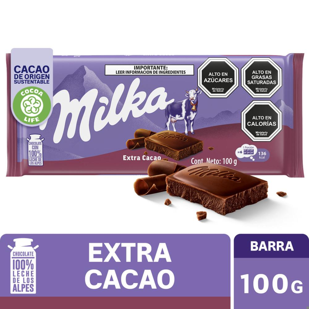 Chocolate Milka extra cacao 100 g
