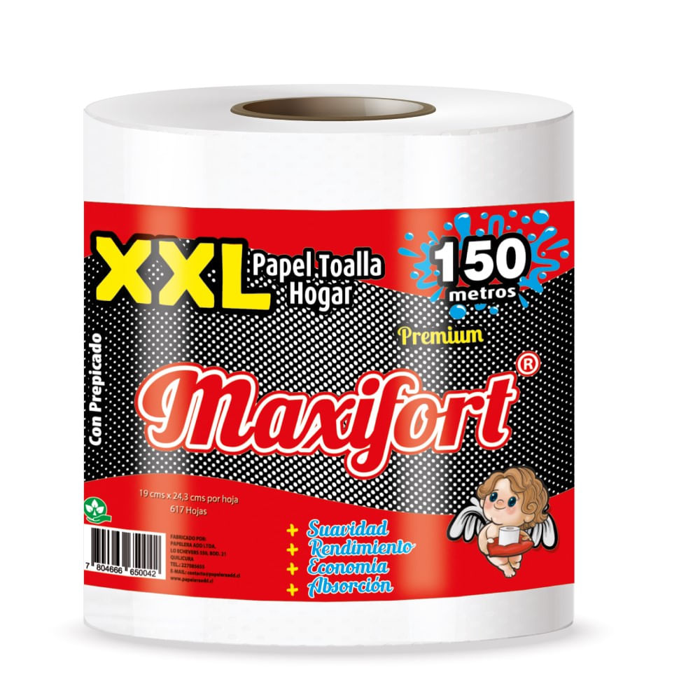 Toalla de papel hogar Maxifort XXL 1 un de 150 m