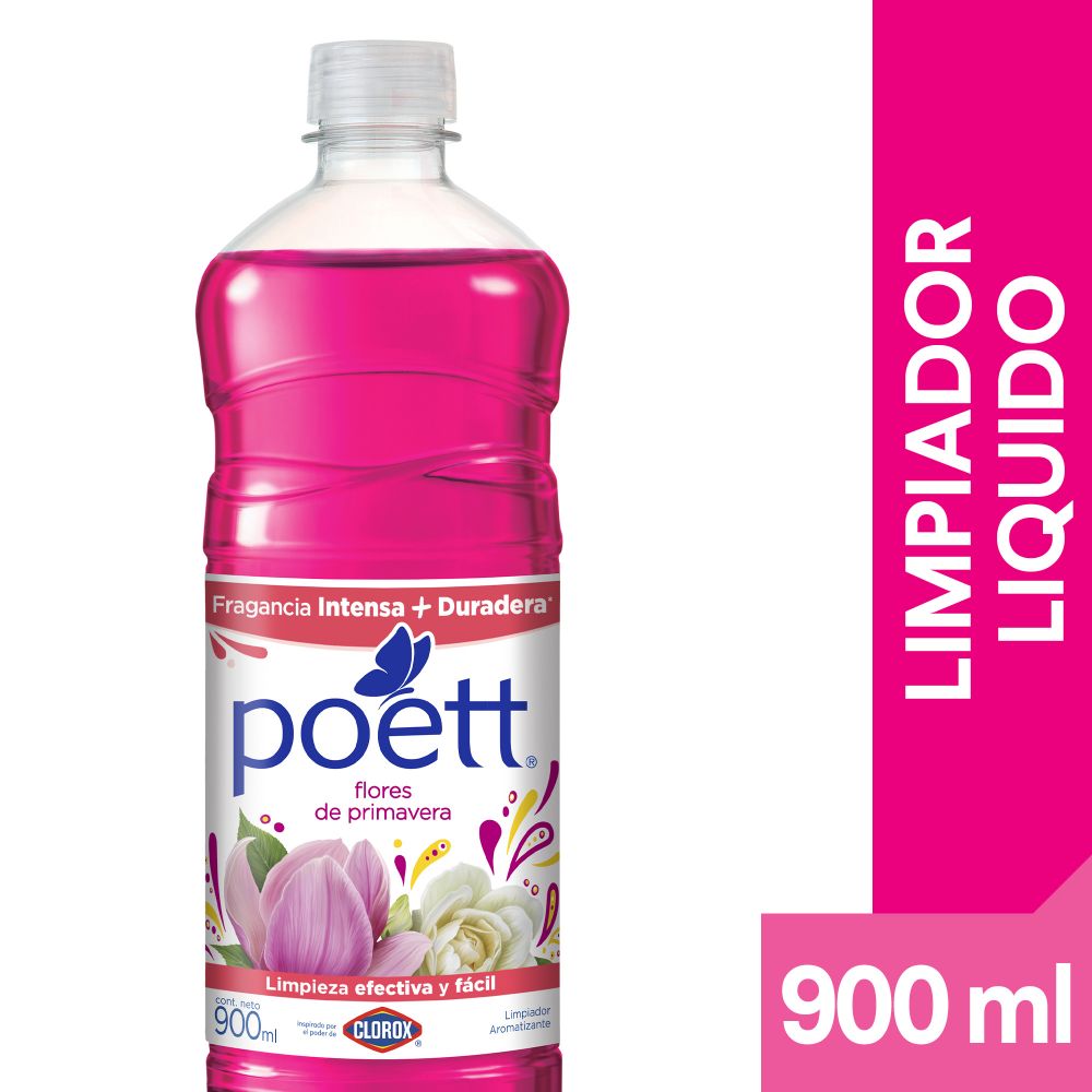 Limpiador líquido aromatizante Poett flores de primavera botella 900 ml