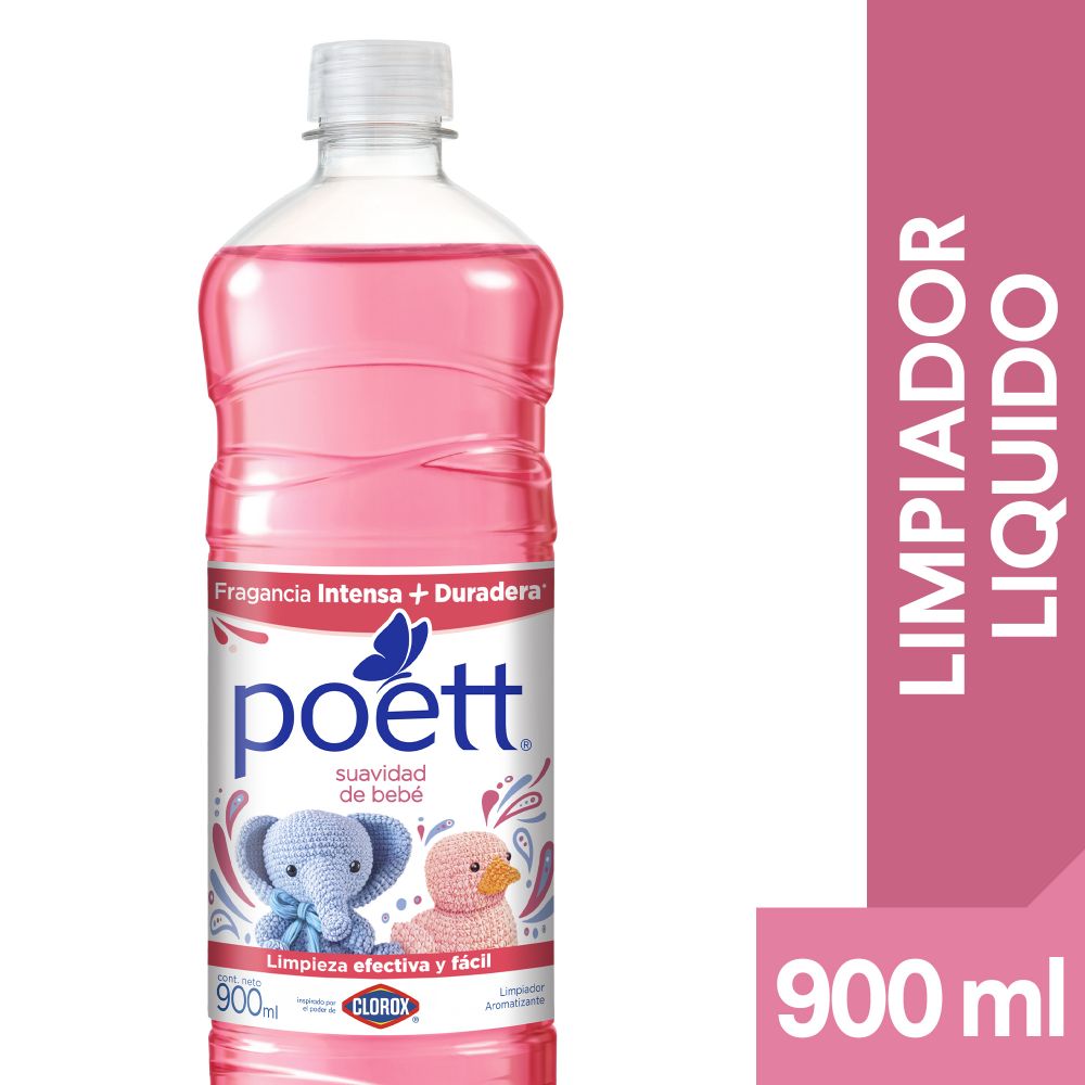 Limpiador líquido aromatizante Poett suavidad de bebé botella 900 ml