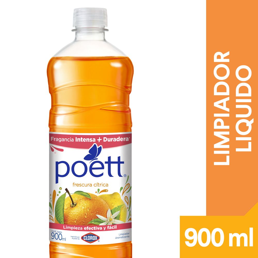 Limpiador líquido aromatizante Poett frescura cítrica 900 ml