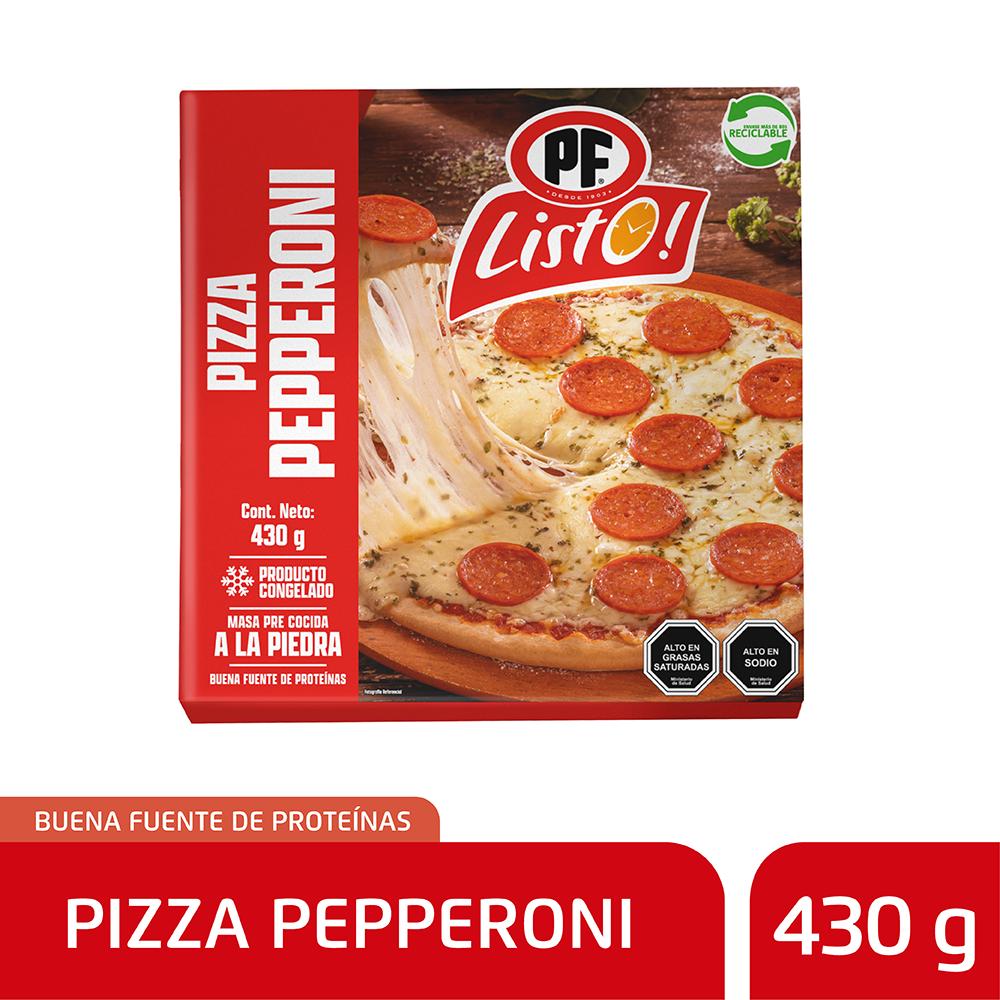 Pizza PF listo pepperoni congelada 430 g